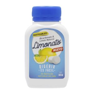 Limonato (Bicarbonato Y Limon Natural) X 30 Pastillas Masticables