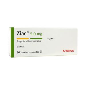 Ziac 5.0/6.25Mg (Bisop-Hidroclo) X 30Tab.Recb.M
