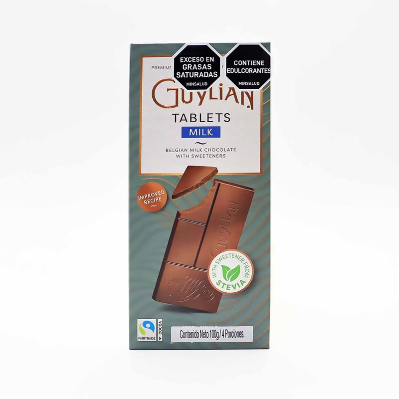 Chocolatina-Milk-Stevia-Guylian-Tbx100G