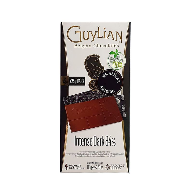 Chocolatina-Dark-84--Stevia-Guylian-Tbx100G-