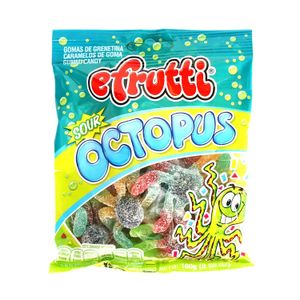 Gomas Sour Octopus E.Frutti Blx100G