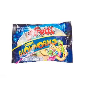 Gomas Sour Glowworms E.Frutti Blx50G