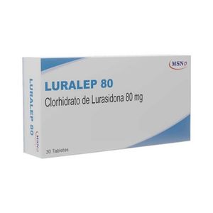 Luralep 80 Clorhidrato De Lurasidona 80 Mg X 28 Tab
