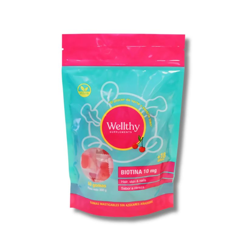 Wellthy-Suplements-Biotina-10-Mg-En-Gomitas---300-G-