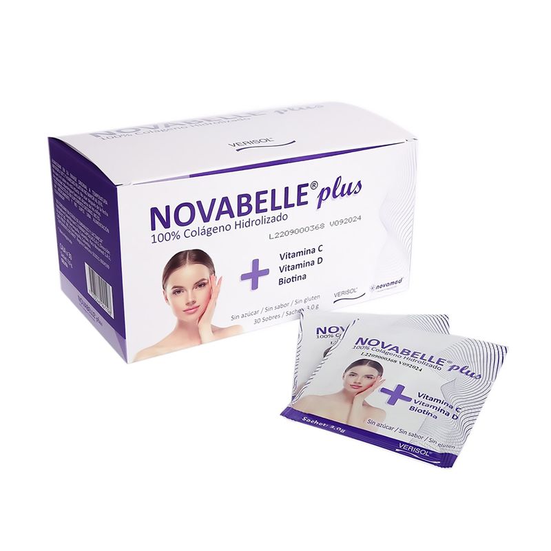 Novabelle-Plus-Colageno-Hidrolizado---Vitamina-C---D-X-30-Sobres-
