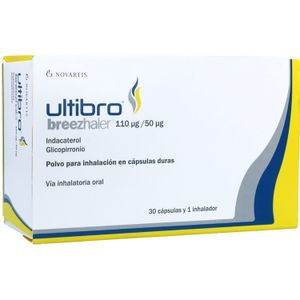 Ultibro Breezhaler (Indaca-Glicopi)110/50Mg X 30Cap.+1Inh.Nv