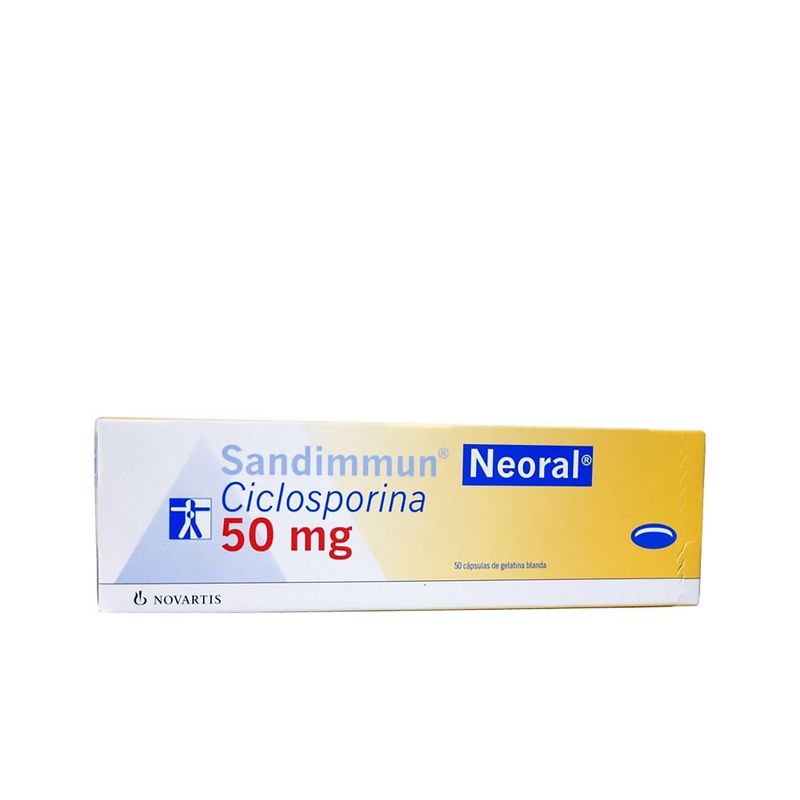 Neoral--Sandimmun-Ciclosporina--25-Mg-X-50-Caps.Gelatina-Blanda