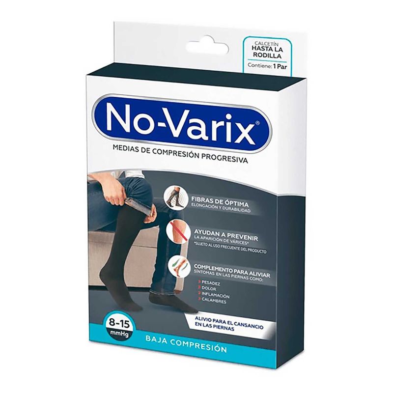No-Varix-Calcetin-De-Soporte-Baja-Comp.-Negro-S-Ch-P.Ref.10103112.Of