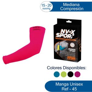 Nv-X Sport Calcetin Sport 15-20 Color Fucsia Talla L