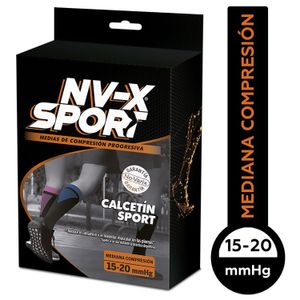 Nv-X Sport Calcetin Sport 15-20 Color Black Talla M