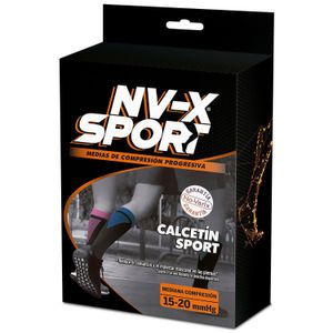 Nv-X Sport Calcetin Sport 15-20 Color Negro Talla L