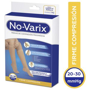 No-Varix Media 20-30 Hasta El Muslo Beige Talla M