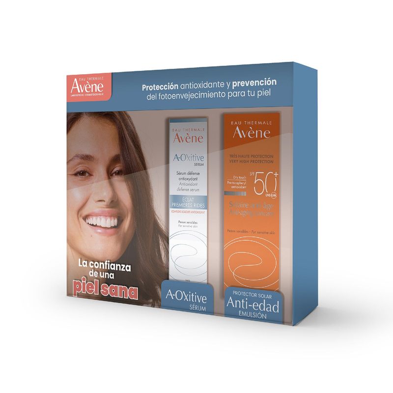 Kit-Proteccion-Antioxidante-Solar-Antiedad-Con-Color-Spf50--X-50-Ml---Oxitive-Serum-X-15Ml.