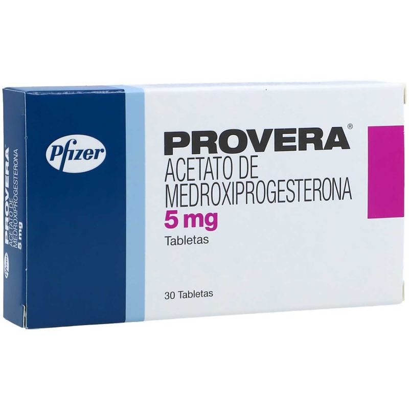Provera--Medroxiprogesterona-5Mg-X-30Tab.Pf