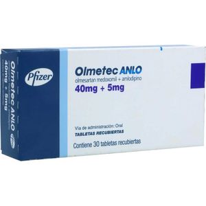 Olmetec Anlo (Olmesa-Amlodi) 40 Mg+5 Mg X 30Tab.Pf