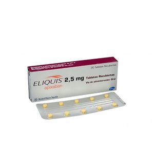 Eliquis (Apixaban) 2.5Mg X 20Tab.Pf