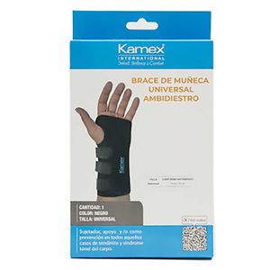 Brace De Muneca Universal Izquierdo Negro.Km