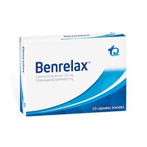 Benrelax Clonixinato De Lisina 125Mg/Ciclobenzaprina Clorhidrato 5Mg X 20 Cap Blandas.Tq