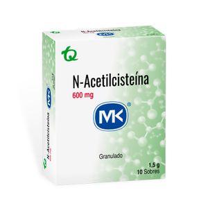 N-Acetilcisteina 600 Mg Mk Granulado X 10 Sobres De 1.5 G