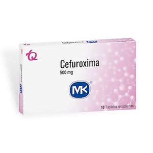 Cefuroxima 500 Mg X 10 Tabletas Mk