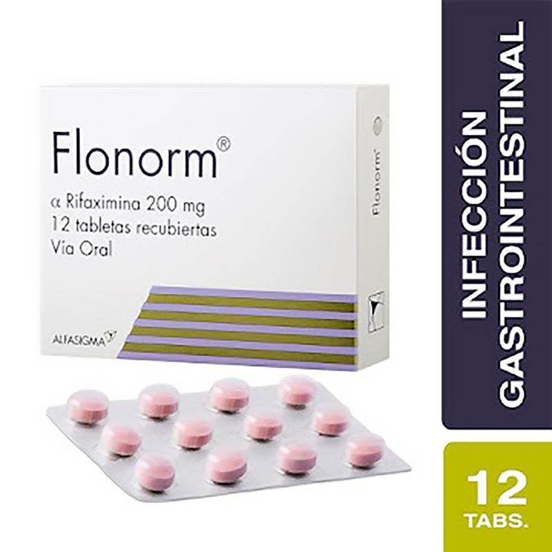 Flonorm--Rifaximina--200Mg-X-12Tab.Zbn