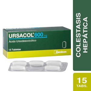 Ursacol (A.Ursodesoxicolico) 600Mg X 15Tab