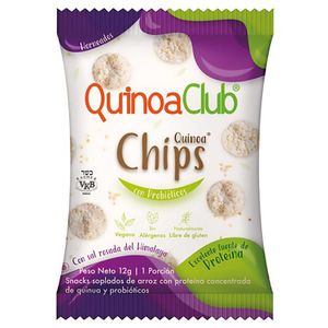 Chips Con Proteina Y Probioticos Sabor Natural Quinoa Club 12G X 6 Und