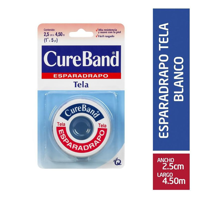 Cureband-Esparadrapo-En-Tela-1X5-Yd-