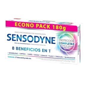 Crema Sensodyne Proteccion  Econopack 180G 8 Beneficios En 1
