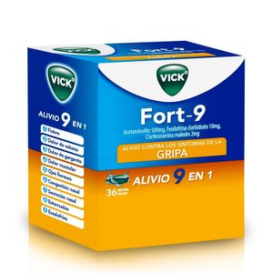 Vick Fort-9 Dispensador 36 Capsulas Blister X 4
