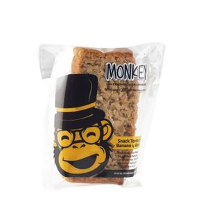 Monkey Rebanada Torta Banano Y Avena