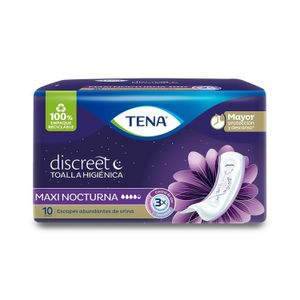 Toa.Tena Discreet Maxi Night X 10 Unds