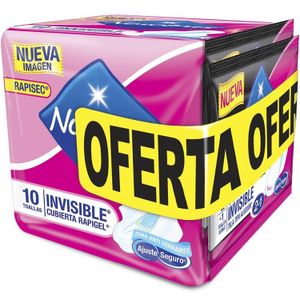 Toalla Nosotras  Invisibles  Rapigel 10Und + 2Bue Noc
