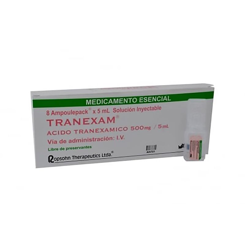 Tranexam-Acido-Tranexamico-500Mg-5Ml-Caja-X-8-Und