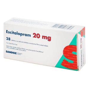 Escitalopram 20Mg 28 Tabletas Sz