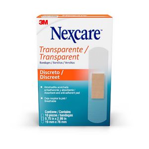 Banditas Nexcare Transparente 10 Unds