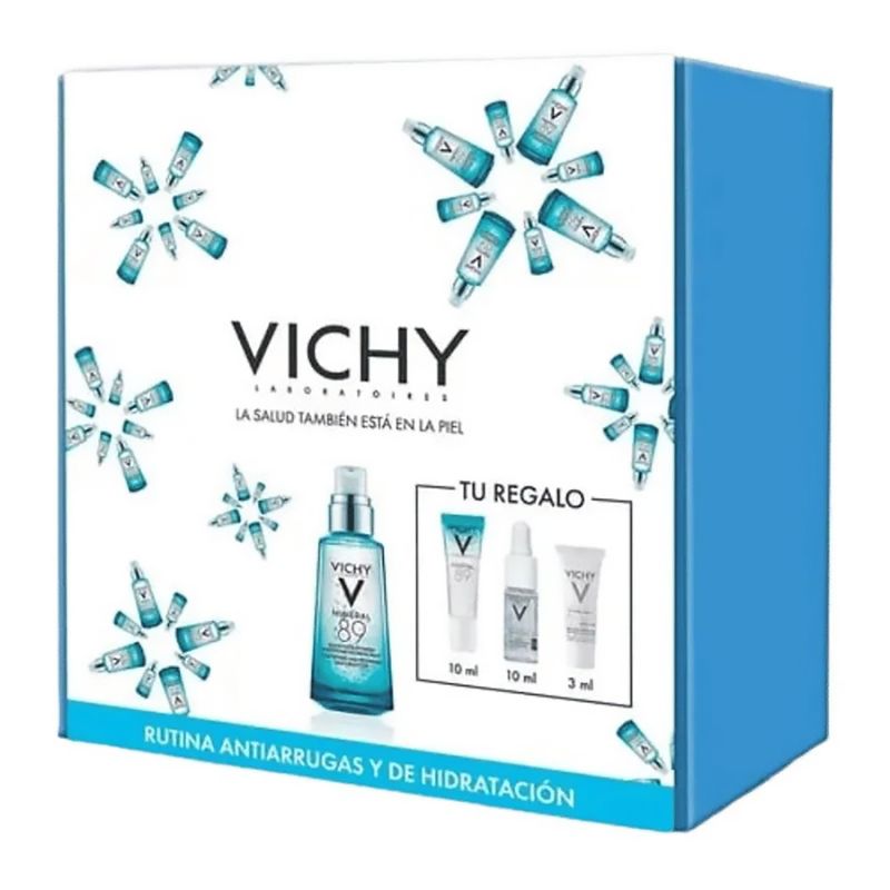 Kit-Vichy-Rutina-Acido-Hialuronico-M89-50Ml---M89-10Ml---Ha-Filler---Uv-Ag-Daily-Spf-50.