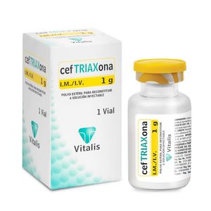 Ceftriaxona 1 G X 10 Ampollas Vt
