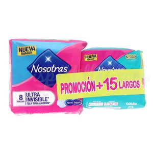 Nosotras Toa.Ultrainvisible 8 Ud+15 Protect.