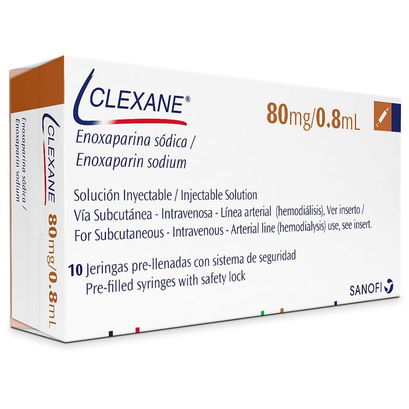 Clexane--Enoxaparina--80Mg-0.8Ml-X-10-Jer.Pre