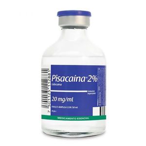Pisacaina (Lidocaina ) 2 % X 20 Ml