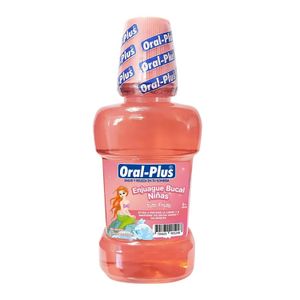 Oral-Plus Enjuague Bucal Para Niñas Sabor A Tutti-Frutti X 300 Ml