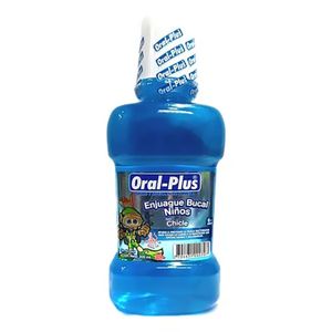 Oral-Plus Enjuague Bucal Niños Sabor A Chicle X 300 Ml