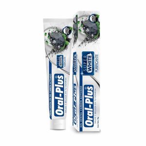 Crema Gel Dental Carbon Activado Su0Per White X 70Gr Oral Plus