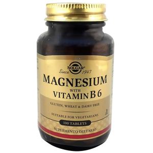 Magnesium W/T Vitamin B6 X 100Tab Solgar