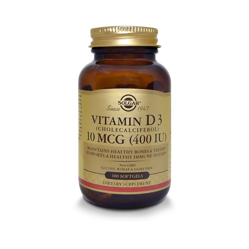 Vitamina-D3--Cholecalciferol--10Mcg--400-Iu--X-100-Softgels
