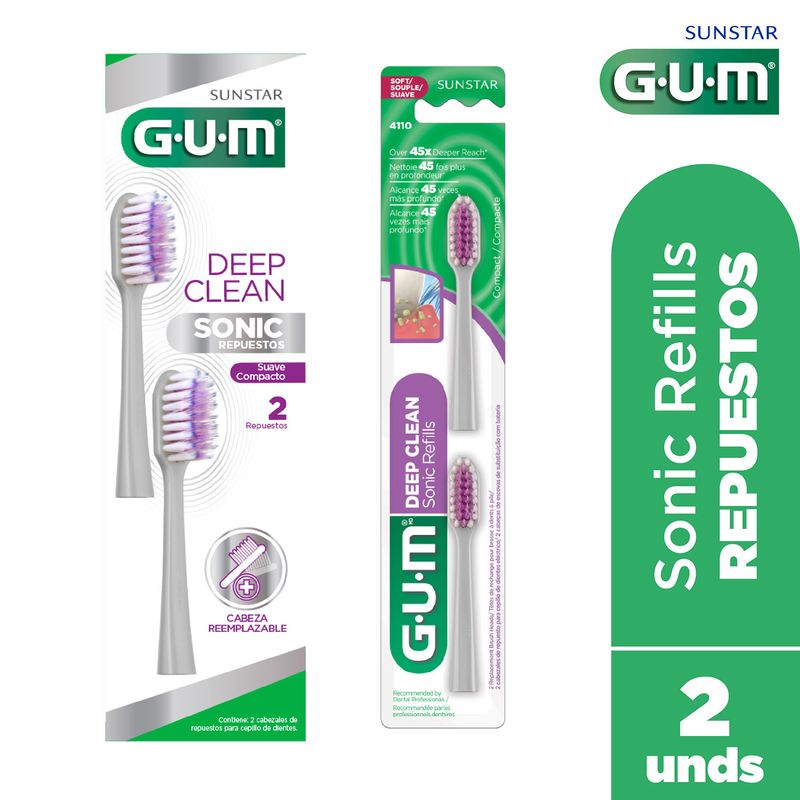 Gum-Deep-Clean-Sonic-Repuesto--2-Respuesto-Cabezales--Suave-Contacto