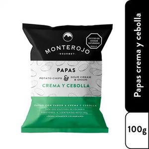 Monterojo Papas Crema Y Cebolla X 100G