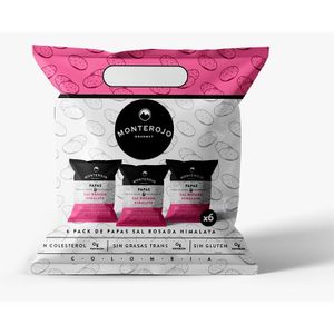 Monterojo Papas Sal Rosada Himalaya (Rosa) X 25Gr.S.Fit X 6 Und