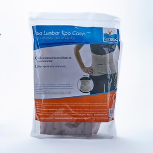 Faja Lumbar Tipo Camp Negra Talla S Kamex
